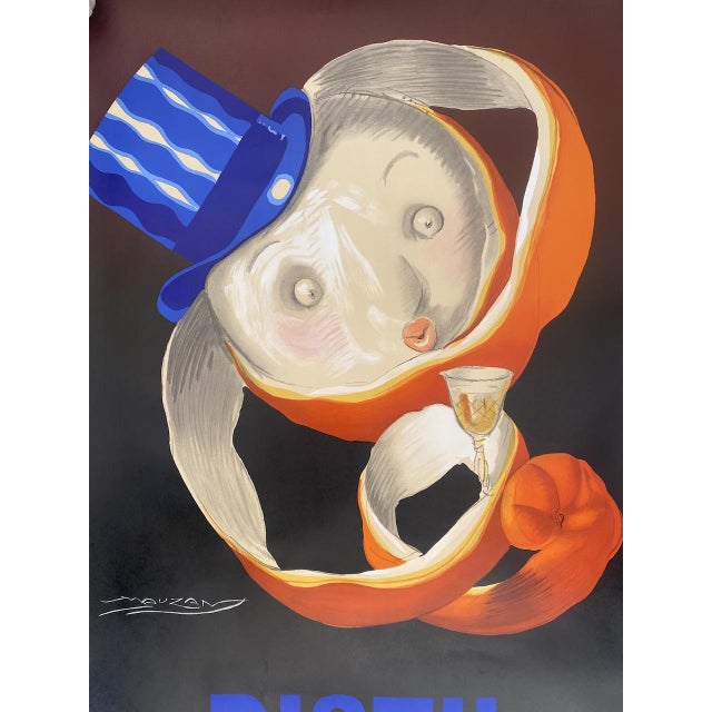 Distil Poster from Mauzan, 1998, in Flawless conditions. Designed 1990 to 1999 This piece has an attribution mark, I am...