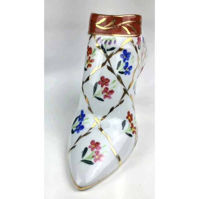 Vintage Porcelain Shoe Planter For Sale - Image 4 of 13