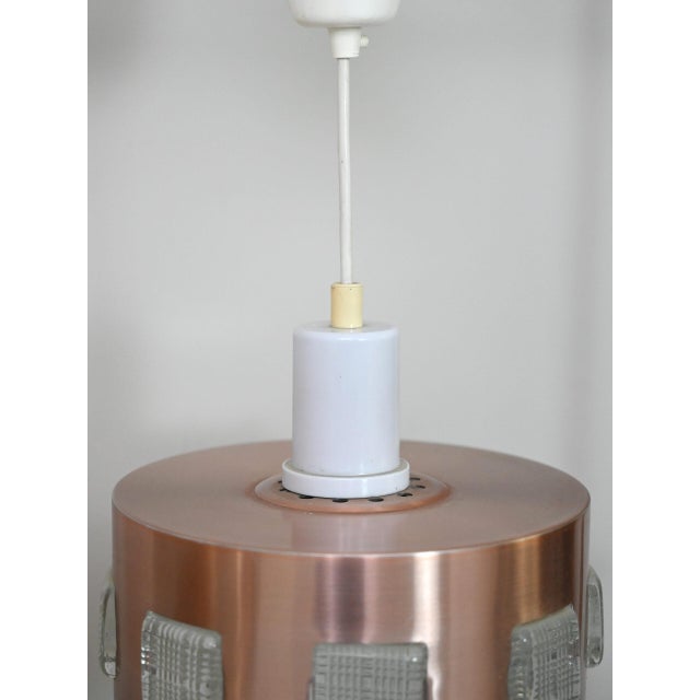 Scandinavian Metal Pendant Lamps, 1960s, Set of 2 For Sale - Image 10 of 15