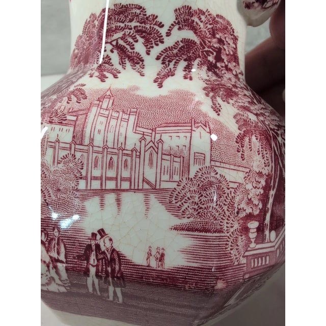 1990s Vintage Mason's Vista Hydra Ironstone Jug Pitcher For Sale - Image 5 of 5