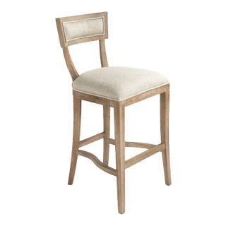 Selborne Bar Stool in Cream For Sale