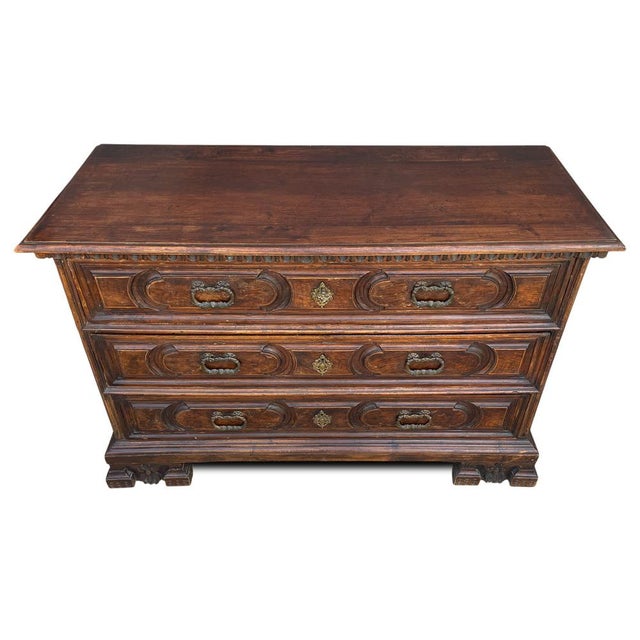 Antique Canterano Commode in Walnut, 1600s For Sale - Image 4 of 12