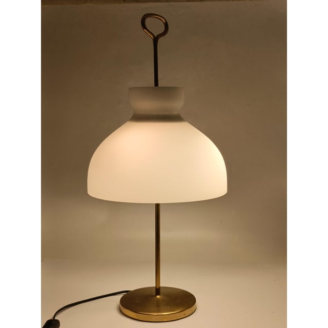 Gold Arenzano Table Lamp by Ignazio Gardella for Azucena, Italy, 1960s For Sale - Image 8 of 10