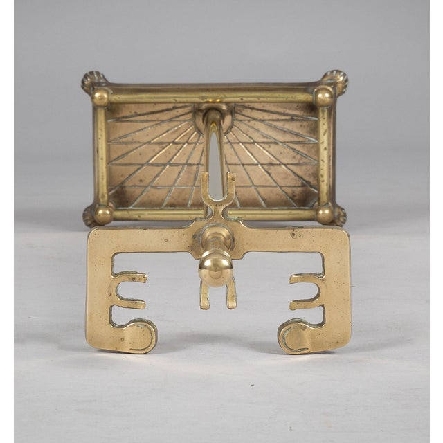 Brass Vintage Brass Fireplace Tool Set and Stand For Sale - Image 8 of 9