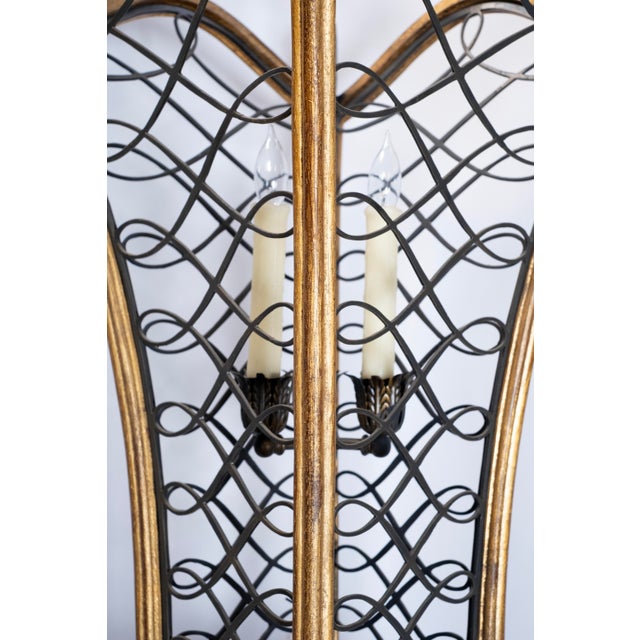 French Late 20th Century Large Giltwood Lantern For Sale - Image 3 of 10