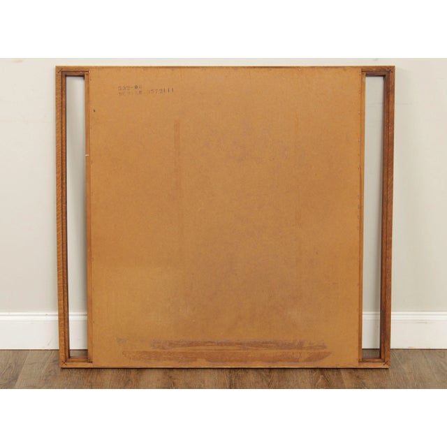 Mid-Century Modern Walnut Accent Wall Mirror Attributed to Lane For Sale - Image 12 of 12