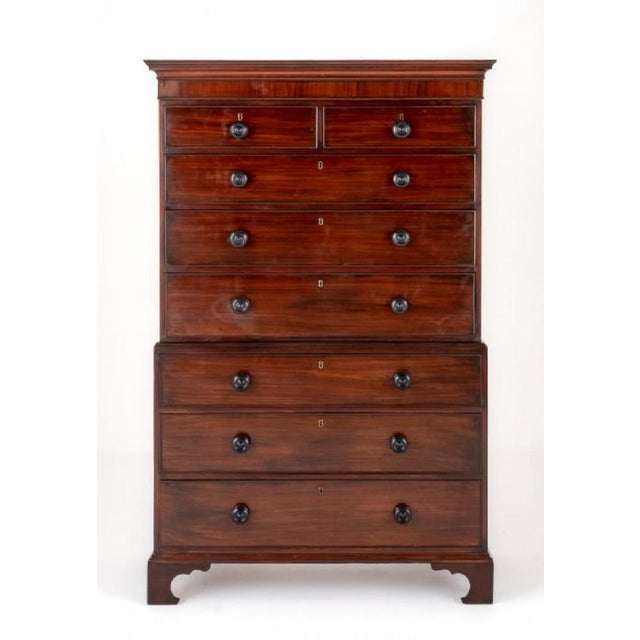 Georgian Mahogany Chest of Drawers For Sale - Image 9 of 9