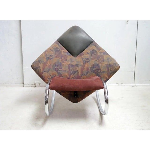 Mid-Century Modern French Rocking Chair, 1970s For Sale - Image 3 of 10