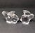 VTG Oneida Bunny Rabbit Figurines Set of 2 Lead Crystal Clear Hand Cut & Blown Very good condition. No chips or cracks....