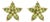 18k Gold Plated Peridot Flower Stud Earrings • Marquise Cut Natural Gemstone Floral Cluster - A Pair For Sale