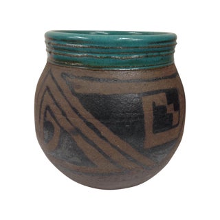Navajo Style Ceramic Vessel For Sale