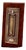 Cut-Out Silver Thermometer with Monogram Card and Wooden Base For Sale
