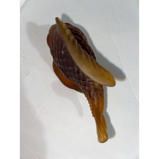 Mid 20th Century 20th Century Satin Glass Koi Gold Fish Figurine For Sale - Image 5 of 9