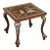 Anglo Indian Mughal Teak Inlaid Square Side Table For Sale