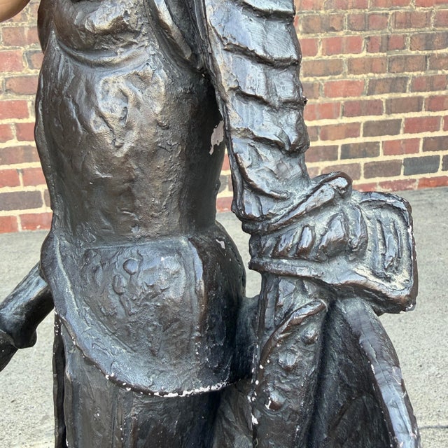 Sculpture Materials Austin Productions Mid Century Don Quixote Statue 1967 For Sale - Image 7 of 12