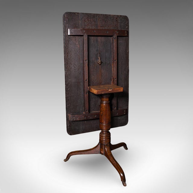 Antique Parlour Drinking Table, Scottish Oak, Tilt Top, Country House, Victorian For Sale - Image 10 of 12