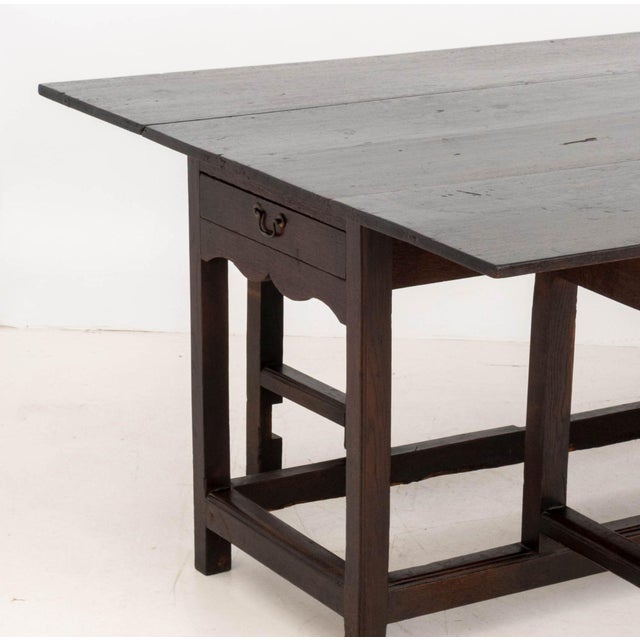 Brown Georgian Mahogany Gate-Leg Dining Table For Sale - Image 8 of 11