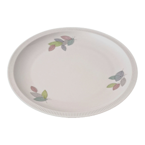 Vintage Arzberg Cake/Serving Platter Germany Arz3415 Bone China Leaf Motif