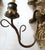 Opposing Pair of Polychrome Hand Carved Wood and Iron Monkey Wall Sconces C 1920 For Sale - Image 13 of 16
