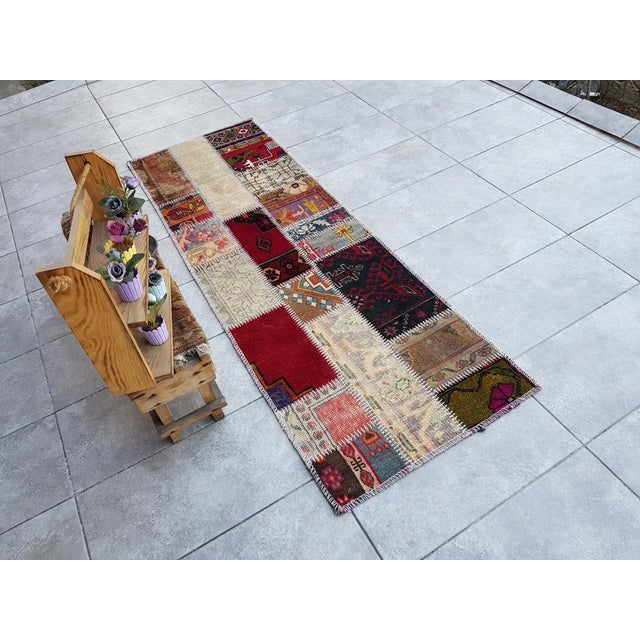 Oushak Vintage Wool Rug For Sale - Image 10 of 10