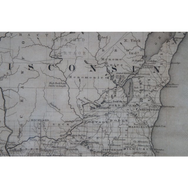 Antique 1844 J Calvin Smith Jh Colton Midwest United States Survey Map For Sale - Image 10 of 13