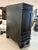 Asian-Inspired Black Wood Armoire/ Media Center, Vintage For Sale In San Francisco - Image 6 of 12