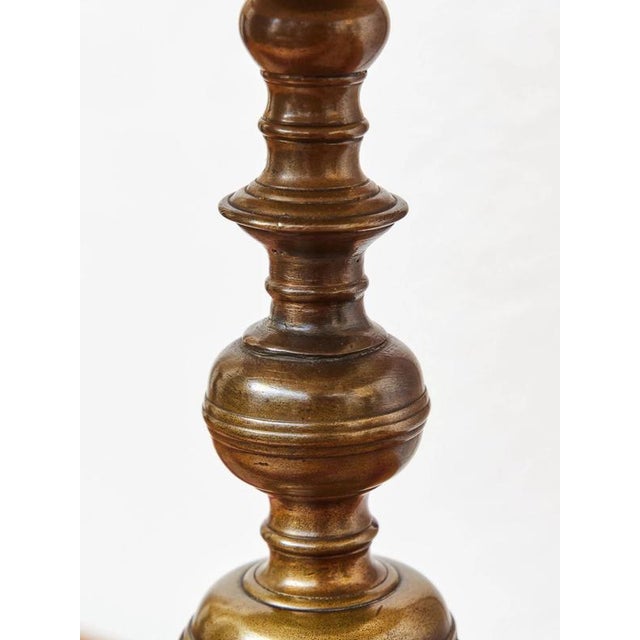 2000 - 2009 Antique Table Lamp from Candlestick, 18th Century For Sale - Image 5 of 9