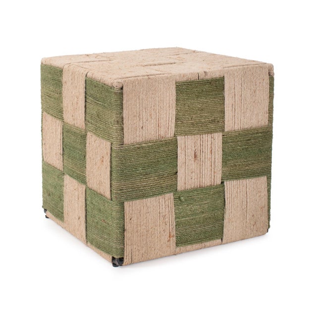 Escobedo Square Jute Side Table For Sale In Chicago - Image 6 of 10