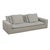Contemporary Restoration Hardware Cloud Bench-Cushion Sofa & Ottoman Set For Sale - Image 3 of 7