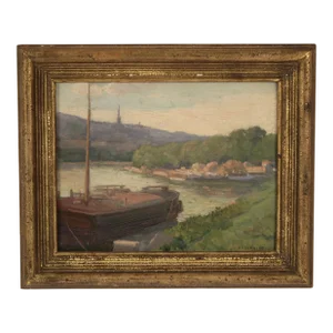 Impressionist French Landscape Painting by Albert H. Schmidt (1885-1957)