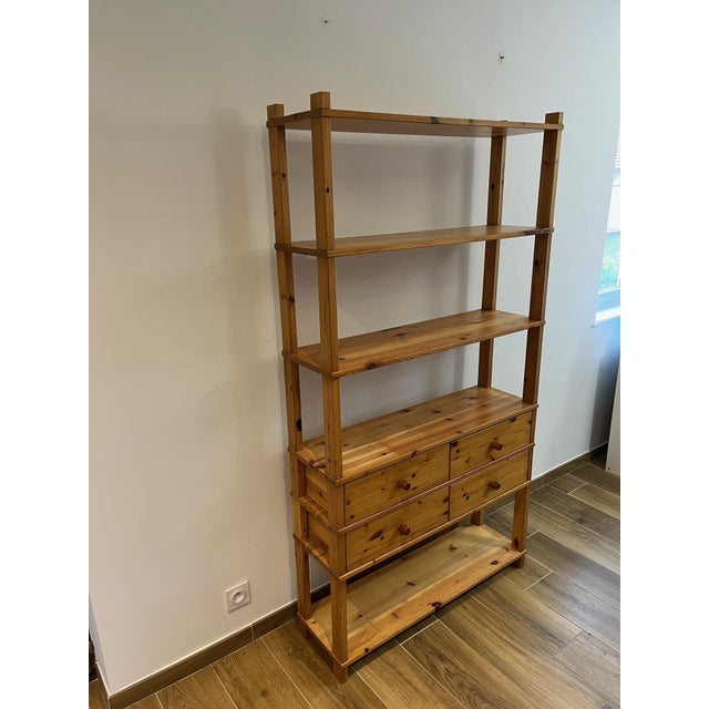 Large Pine Bookcase, 1990s For Sale - Image 16 of 17