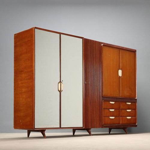 Wardrobe with Mirror, 1950s For Sale - Image 13 of 13