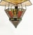 Art Deco Stained Glass Ceiling Lamp For Sale - Image 4 of 7