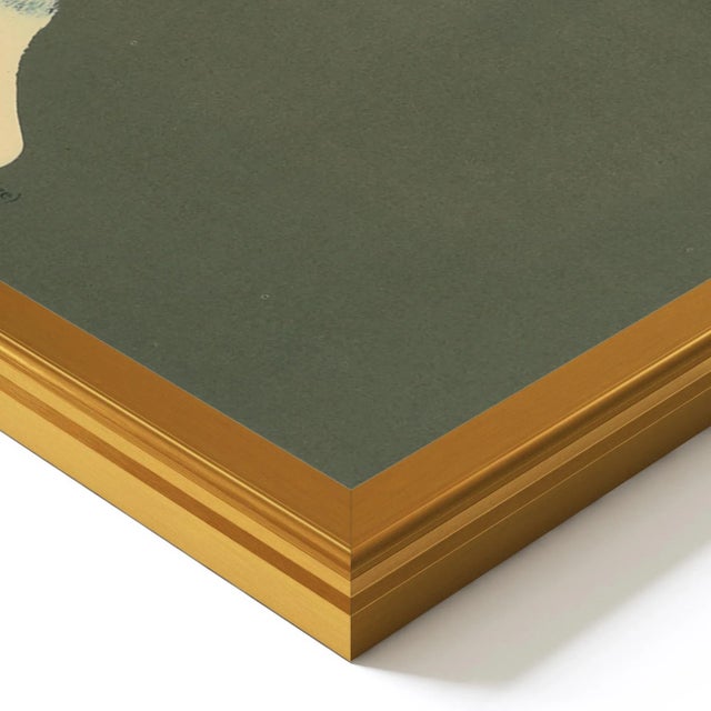 DESCRIPTION: Lion and Elephant Diptych by Virginia Chamlee in Gold Frame, Small Art Print SPECIFICATIONS: Type: Giclée Art...