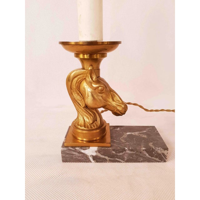 Mid-Century Modern Bronze Table Lamp, 1950s For Sale - Image 3 of 8