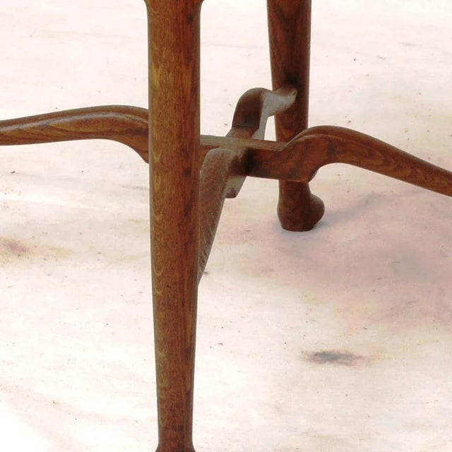 Hungarian Solid Oak Model No. 803 Armchair from Lingel Karoly & Sons, 1915 For Sale - Image 4 of 9