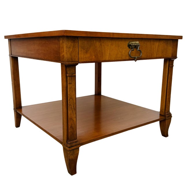 1970s Baker Furniture French Regency Cherry Side Tables - A Pair For Sale - Image 11 of 17