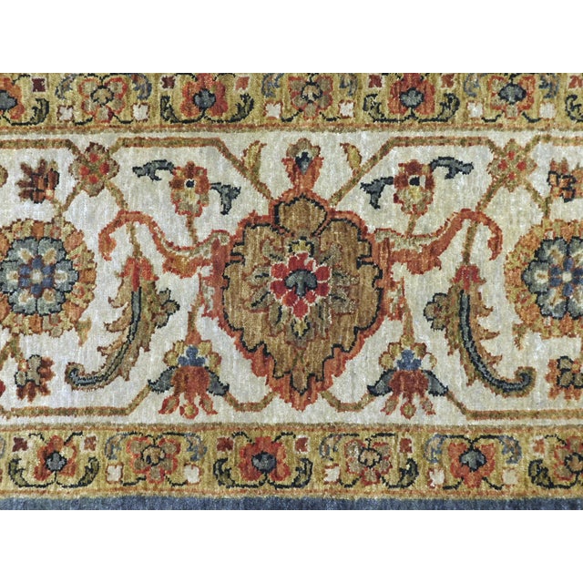 Vintage Hand-Knotted Handspun Wool Rug With Vegetable Dye by Nasser.8'x 9'5" For Sale - Image 9 of 18
