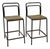 Vintage Metal Stools, Set of 2 For Sale