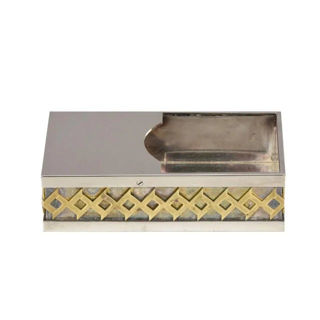 Mid-Century Italian Decorative Silver Plate Box by Benaglia for Cleto Munari, 1970s For Sale - Image 10 of 13