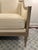 2020s Wood Framed Sofa in White Linen For Sale - Image 5 of 8
