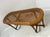 Louis xvi style beechwood bed end six turned legs with recessed fluting cane seat old restorations to the caning, see...