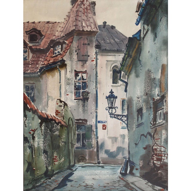 Janis Brekte, Town, 1965, Watercolor on Paper For Sale - Image 10 of 10