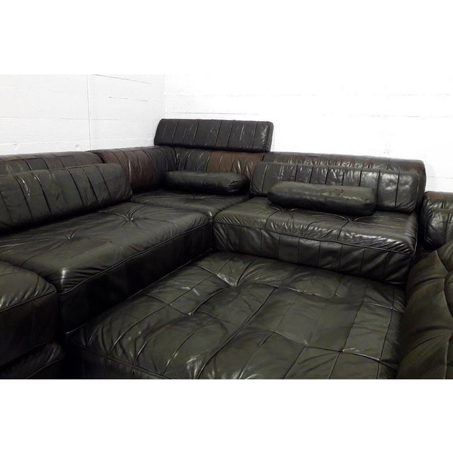 Animal Skin Modular DS-88 Sofa in Leather from de Sede, 1960, Set of 27 For Sale - Image 7 of 9