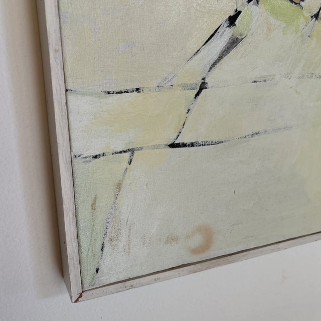 1970s Mid-Century Modern Abstract Painting Signed by the Artist For Sale - Image 5 of 10