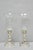 Antique Victorian Silver Plated Glass Hurricane Lamp Shade Candlestick - Pair For Sale - Image 18 of 18