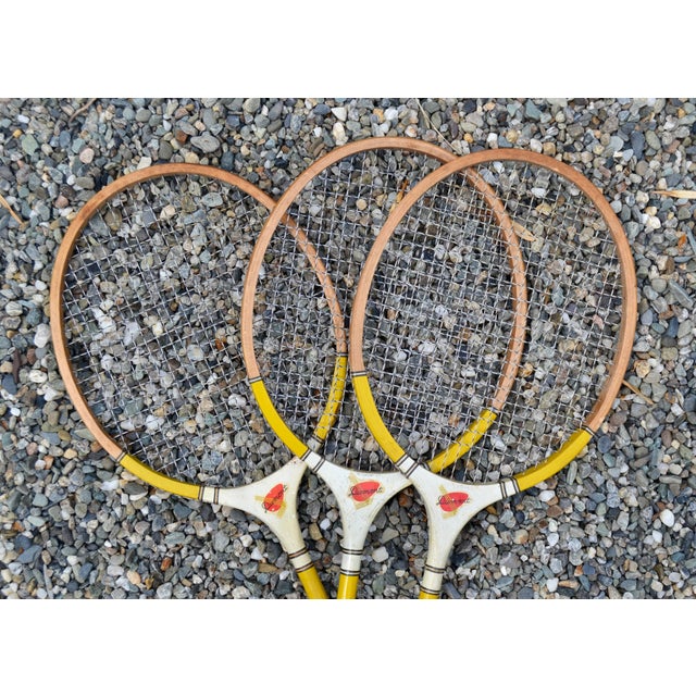 Mid 20th Century Dumont Badminton Racquets - Set of 3 For Sale - Image 11 of 12