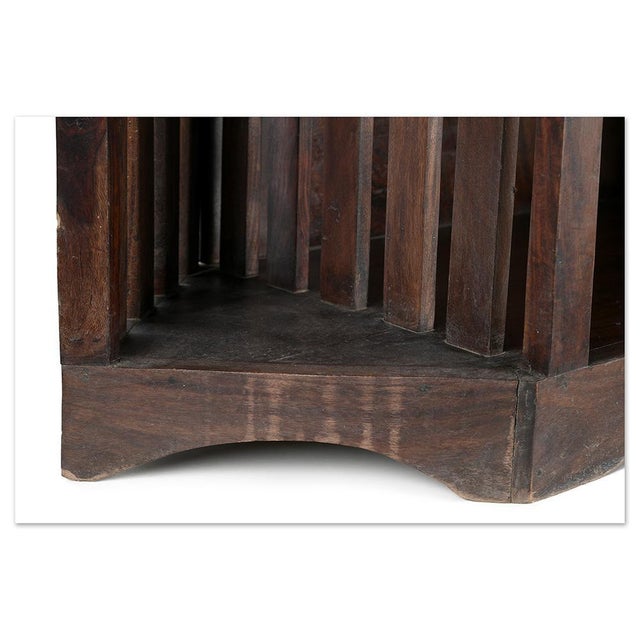 Hexagonal Wooden Storage Unit For Sale - Image 6 of 7