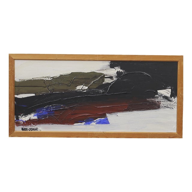Hans Osswald, Hurricane, 1960s, Oil on Panel, Framed For Sale