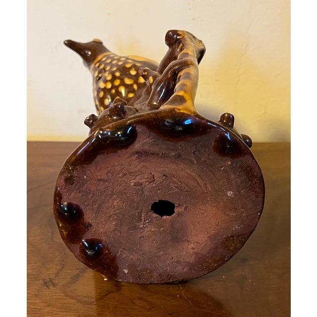 Antique 19th Century English Folk Art Staffordshire Redware Slip Decorated Bird Whistle, Circa 1820 For Sale - Image 12 of 15